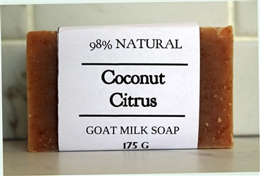 EXTRA LARGE BAR - Coconut Citrus Goat Milk Soap - 175 g (6.2 oz)