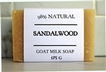 Sandalwood Goat Milk Soap - EXTRA LARGE Bar 175 g
