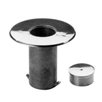 Floor Socket and Cap with 1-1/2" Flange Lip (For Lavi Rope Stanchions) - Model 545/2