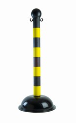 3" Diameter Heavy Duty Plastic Stanchion, 41" Overall Height