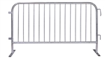 Galvanized Steel Barricade With Flat Feet - 6' 6"