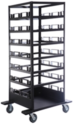 Storage Cart for 21 Stanchion