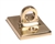 1 or 2  Hook Wall Plate Gold