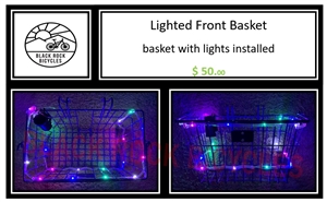 Lighted front basket