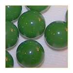 14mm Opal/Solid Green Marbles 1 lb Approximately 120 Marbles