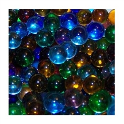 *14mm Assortment Transparent Marbles 1 lb Approximately 120 Marbles