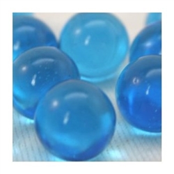 14mm Transparent  Blue/Azure Marbles 1 lb Approximately 120 Marbles