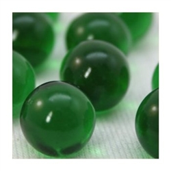 14mm Transparent Emerald Marbles 1 lb Approximately 120 Marbles