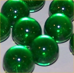 14mm Transparent Green Marbles 1 lb Approximately 120 Marbles