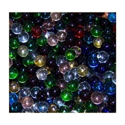 *16mm Assortment Crystal/Transparent Player Marbles 1 lb Approximately 85 Marbles