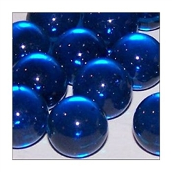 16mm Crystal Dark Aqua Player Marbles 1 lb Approximately 85 Marbles