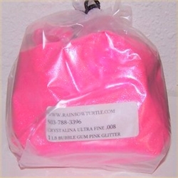 Glitter Crystalina Fine Bubble Gum Pink 1-lb 378008