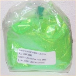 Glitter Crystalina Fine Celery Green 1-lb 375008