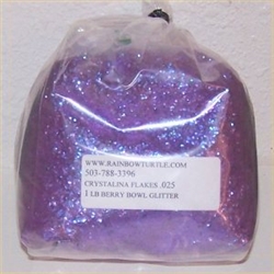 Glitter Crystalina LARGE FLAKES Berry Bowl 1 lb 377 .125