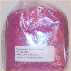 Glitter Crystalina Flakes Razzle Berry 1-lb 328025