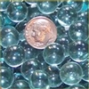 GR Clear 12mm Micro Round Marbles 44 lbs GREEN TINT