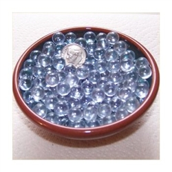 Clear 8mm No Hole Glass Deco Beads Mini Marbles 1 lb Approx 660 Beads/Marbles