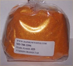 Glitter Pearl Flakes Pumpkin Orange 1-lb 6PPR025