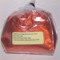 Glitter Polyester Fine  Golden Orange 1-lb P7P08HX