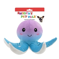 "10"" OCTOPUS PLUSH PET TOY       INCLUDING CRINKLE PAPER AND SQUEAKER WITH BACK CARD"