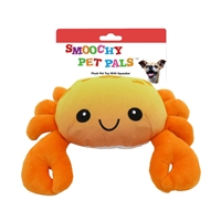 "10"" CRAB PLUSH PET TOY       INCLUDING CRINKLE PAPER AND SQUEAKER WITH BACK CARD"