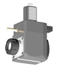 VDI 40, Angular Tool Holder, Sauter DIN 5482 Coupling, No Internal Cooling, Inverted Rotation - Left, ER32