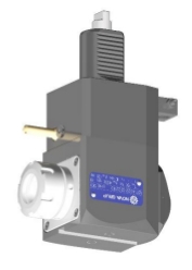 VDI 40, Angular Tool Holder, Duplomatic DIN 1809 Coupling, With Internal Cooling, Inverted Rotation - Left, ER32