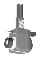 VDI 40, Angular Tool Holder, Haas Coupling, With Internal Cooling, Inverted Rotation Direction - 69/130.25, ER32