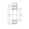 SKF 6307 Single Row Deep Groove Ball Bearing