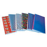 Lenticular business card file with custom, color changing
