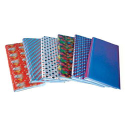 Lenticular business card file with custom, color changing