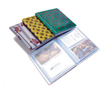 Lenticular business card file with custom, color changing