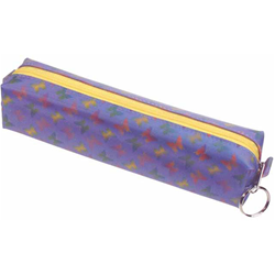 Lenticular pencil case with rainbow butterflies Images