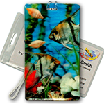 3D Lenticular Luggage Tag Weather Proof – Swimming Fish Design