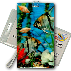 3D Lenticular Luggage Tag Weather Proof – Swimming Fish Design