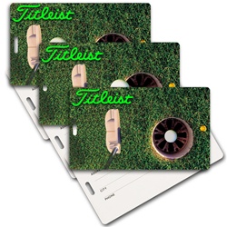 Lenticular privacy tag with PGA putter hits golf ball into hole, animation