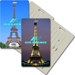 Lenticular privacy tag with Eiffel Tower Images