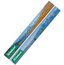 3D Lenticular magnet strip with Grand Teton National Park in Wyoming, mountains, lake, snow, and hills, flip