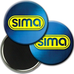 Lenticular Magnetic Button Blue Gradient, color changing