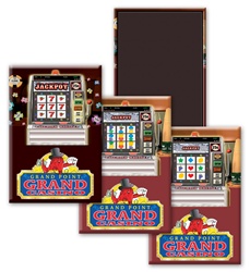 Lenticular Magnet Rectangle Casino Las Vegas Slot Machine Reel Spin Reveal jackpot, animation
