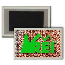 Lenticular Magnet in Acrylic Frame with snake skin print, color changing