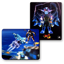 Lenticular mouse pad with custom design, Transformers optimus prime flies into the night, flip