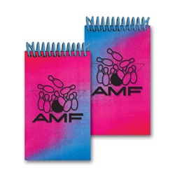 Lenticular mini notebook with red and blue gradient, color changing