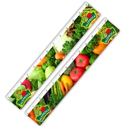 Lenticular 12" Ruler - Flip Effect, Assorted Veggies - from Lantor, Ltd. - Lenticular Printing