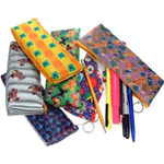 Lenticular pencil case with custom design, color changing patterns and colors