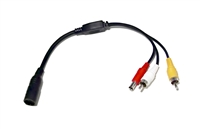 RVS0002 - RCA JACK ADAPTER WITH TERMINATED END FOR REARVIEW MONITOR