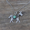 Native American Horse Pendant