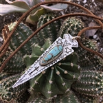 Long Arrowhead on Leather