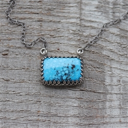 Turquoise Rectangle Necklace