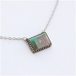 Turquoise Rectangle Necklace